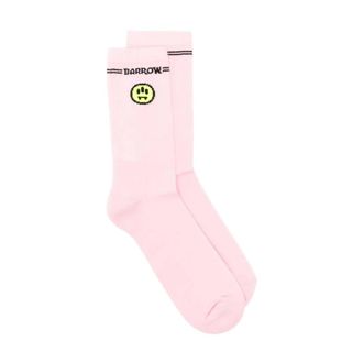 Barrow Calzini Crew con Logo Grafico - - Underwear - Uomo - Rosa - ONE SIZE