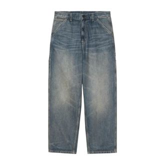 Carhartt Work in Progress I Single Knee Pant - male - Carhartt Wip - Loose Fit Jeans - Blue - W36 - Jeans