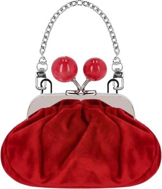 Max Mara Pasticcino Nocino Clutch - Dames - Tassen - Rood - Maat: ONE Size