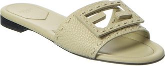 Fendi Fendi Ff Baguette Leather Sandal