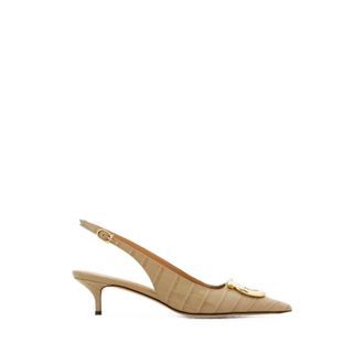 Ferragamo Maxi Gancini Slingback Pumps