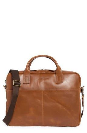 Johnston & Murphy Hunter Glaze Briefcase in Tan at Nordstrom Rack