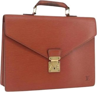 Louis Vuitton Pre-owned Handbags, female, Brown, Size: ONE SIZE Pre-owned Epi Leather Briefcase
