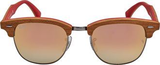 Ray-Ban Heren Zonnebril Clubmaster Hout RB3016