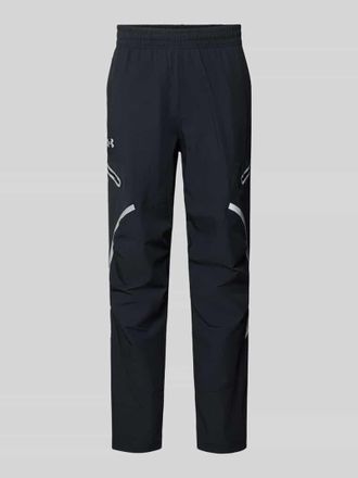 Under Armour Regular Fit Sweatpants mit Logo-Print Modell Unstoppable in Black, Gr&ouml;&szlig;e XXL