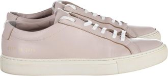Common Projects Achilles Leather Sneakers in Light Pink Leather