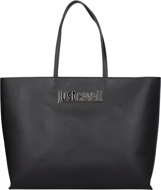 Just Cavalli Borse a Spalla Donna Poliuretano Nero