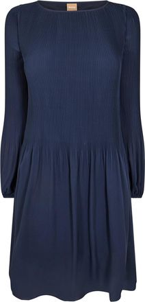 HUGO BOSS Womens Dasie Skater Dress, Design in Dark Blue - Size 16 UK