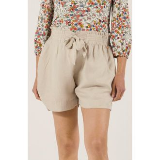 Cache Coeur Maternity Twill Smock Shorts Nubie in Beige at Nordstrom, Size X-Small
