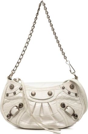 Balenciaga Pre-owned Balenciaga Mini Embossed Leather Motocross Le Cagole 695814 9016 R 584046