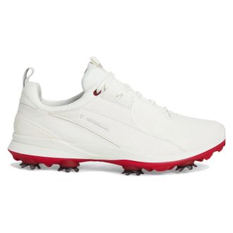 Ecco Ecco Golf Biom Tour Full Grain Leather Womens Fashion Trainers - White - Size:UK 6.5-7