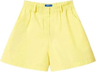Nina Ricci High-waisted Citroengele Shorts - Dames - Bermuda - Geel - S - Katoen - Korte Broeken
