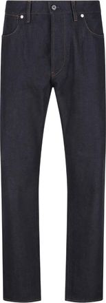 Stone Island Katoenen jeans met vijf zakken - Blauw