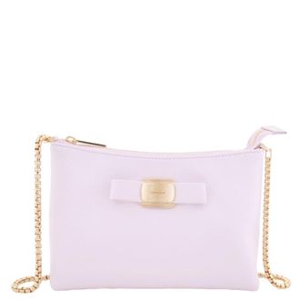 Ferragamo Logo-Plaque Mini Leather Shoulder Bag
