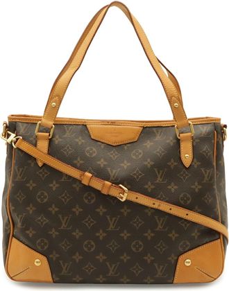Louis Vuitton Brown Monogram Canvas Pvc Coated Canvas Shoulder Bag Tote Bag (Pre-Owned)