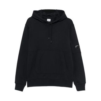 C.P. Company Diagonal Raised Fleece Hooded Sweatshirt - male - C.P. Company - Hoodies - Blue - XL - Sweatshirts & Hoodies