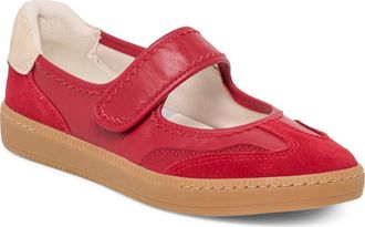 Dolce Vita Nanet Mary Jane Flat in Crimson Leather at Nordstrom, Size 7.5