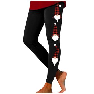 Generic Christmas Leggings for Women UK Xmas Reindeer Wine Glass Snowflake Printed Tights Fashion Workout Athletic 2025 Leggings Soft Lightweight Stretchable 