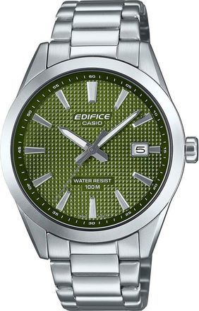 Casio Edifice Mens Silver Watch EFV-160D-3AVEF Stainless Steel - One Size