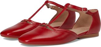 Naturalizer Caresse Womens Flat Shoes Red Leather : 10.5 M (B)
