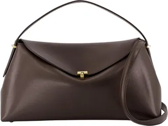 Toteme Womens Top Handle Bag Brown Cowhide