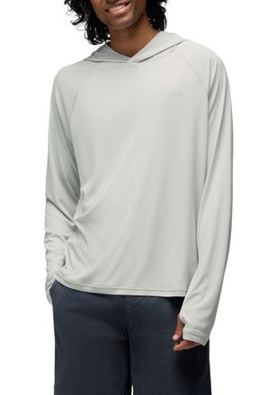 Prana Sol Shade Long Sleeve Performance Hoodie in River Rock at Nordstrom, Size Xx-Large