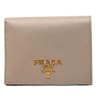 Prada Gray Multi-Color Leather Wallet (Bi-Fold) (Pre-Owned)