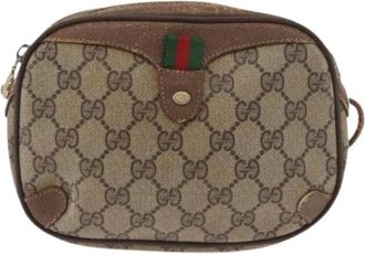 Gucci Pre-owned Cross Body Bags, female, Beige, Size: ONE SIZE Pre-owned Vintage Shoulder Bag