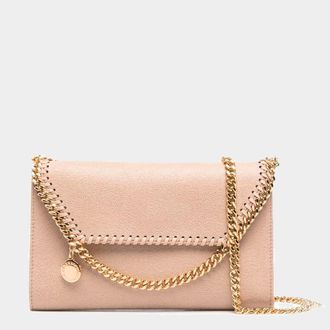 Stella McCartney Light Pink Faux Leather Falabella Shoulder Bag