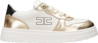 Elisabetta Franchi Sneakers - Dames - Sneakers - Wit - 35 EU - Katoen - Schoenen