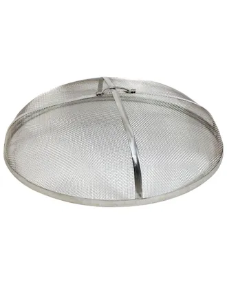 Sunnydaze Spark Screen 30In Stainless Steel Rust Resistant Fire Pit Accessory