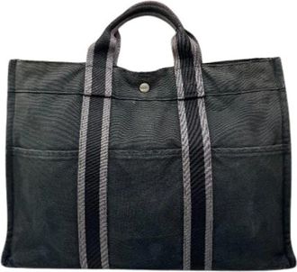Herm&egrave;s Pre-owned Vintage Tote Bag - Dames - Vintage Shopper - Zwart - ONE Size - Vintage