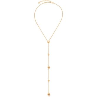 Ettika Pop the Bubbly Y-Necklace in Gold at Nordstrom