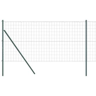 Berkfield Home Euro Fence with 7 Posts 1.2x10 m Galvanised Steel Green