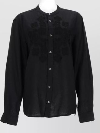 P.A.R.O.S.H. embroidered linen shirt