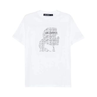 Karl Lagerfeld Heren, Tops, Wit, Maat: S
