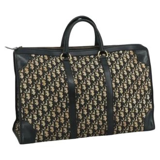 Dior Pre-owned Handbags, female, Multicolor, Size: ONE SIZE Pre-owned Trotter Canvas Boston Bag