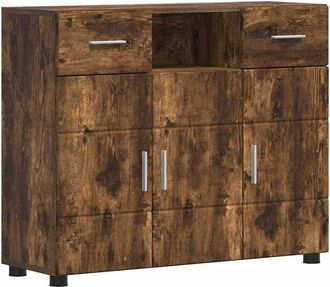 vidaXL Vidaxl - Sideboard Smoked oak 88.5 x 30.5 x 73 cm Engineered wood