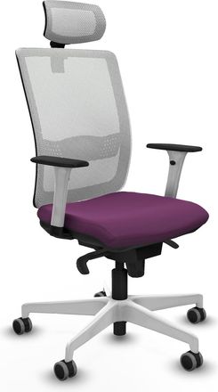 Piqueras y Crespo Sedia Da Ufficio Piqueras Y Crespo Haches Bianco Pelle Sintetica