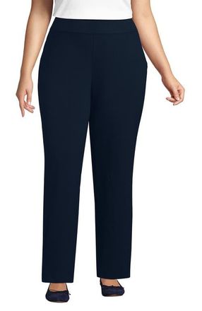 Lands End Starfish Mid Rise Straight Leg Pants in Radiant Navy at Nordstrom, Size 3X