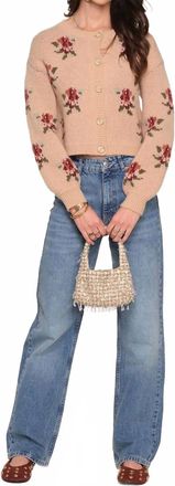 Heartloom Louis Knit Cardigan In Sand