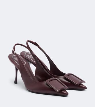 Roger Vivier Salones destalonados Viv In The City de piel