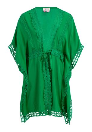 Izia Kimono met gaatjeskant Dames groente