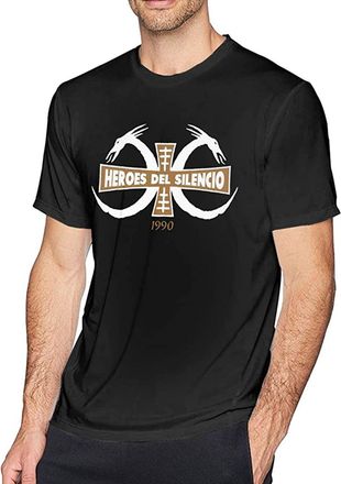 Spangled Heroes Del Silencio T-Shirt Mens Unisex Black Tees XL