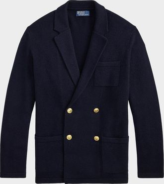 Polo Ralph Lauren Men & apos;s Aviator Cashmere Double-Breasted Blazer