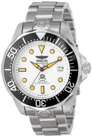 Invicta Pro Diver Automatic White Dial Stainless Steel Mens Watch 10640