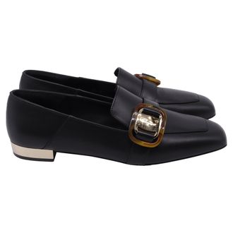 Ferragamo Ferragamo Wang Logo-Buckled Loafers in Black Leather