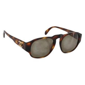 Chanel Pre-owned Accessories, female, Brown, Size: ONE SIZE Pre-owned Vintage Sunglasses