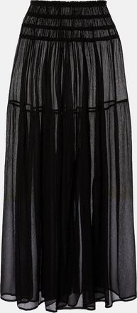 Eres Irresistible silk chiffon maxi skirt