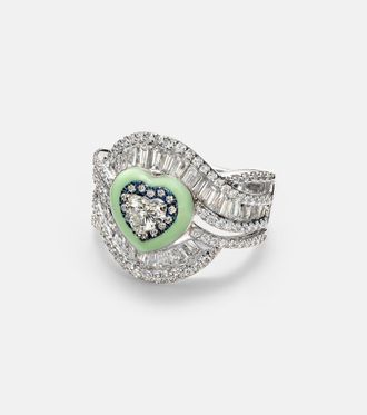 Kamyen Jewellery 18kt white gold ring with diamonds